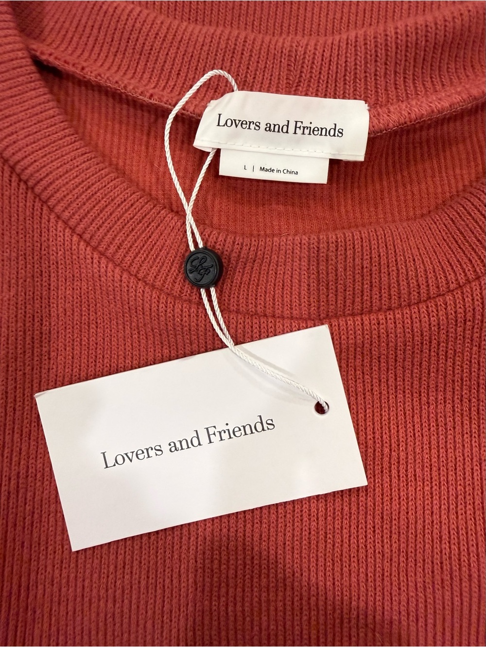 Lovers and Friends Long Sleeve Bodycon Mini Dress in Rose. L - Picture 12 of 12